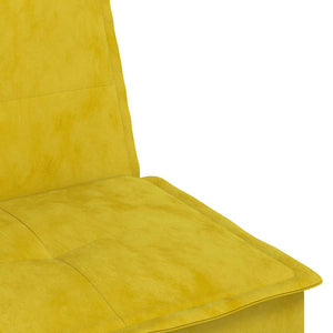 Divano Letto a L Giallo 255x140x70 cm in Velluto 3157264
