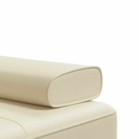 Divano Letto a L Crema 255x140x70 cm in Similpelle 3157266