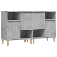 Credenza cassettiera mobile contenitore organizer cucina soggiorno salotti set di 2 60 x 35 x 70 cm legno ingegnerizzato grigio 02_0036865