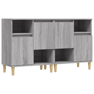 Buffet credenza cassettiera armadio mobile contenitore organizer per cucina soggiorno salotti set di 2 Sonoma 60 x 35 x 70 cm in legno ingegnerizzato grigio 02_0036967