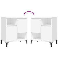 Credenze 2pz Bianche 60x35x70 cm in Legno Multistrato 3185727