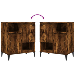 Credenze 2pz Rovere Fumo 60x35x70 cm in Legno Multistrato 3185732