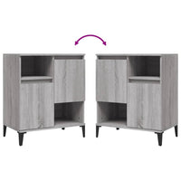 Credenze 2pz Grigio Sonoma 60x35x70 cm in Legno Multistrato 3185733