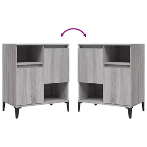 Credenze 2pz Grigio Sonoma 60x35x70 cm in Legno Multistrato 3185733