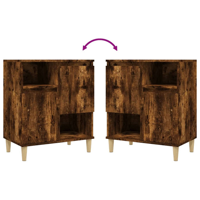 Credenze 3pz Rovere Fumo 60x35x70 cm in Legno Multistrato 3185740