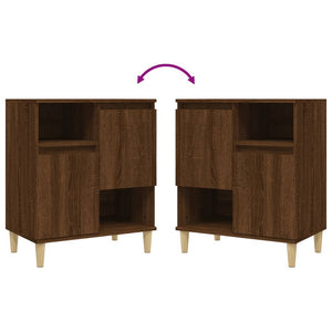 Credenze 3pz Rovere Marrone 60x35x70 cm in Legno Multistrato 3185742