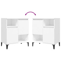 Credenza buffet cassettiera mobile contenitore organizer cucina soggiorno soggiorni 3 pz 60 x 35 x 70 cm legno composito bianco 02_0036990