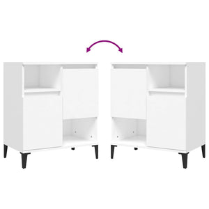 Credenza buffet cassettiera mobile contenitore organizer cucina soggiorno soggiorni 3 pz 60 x 35 x 70 cm legno composito bianco 02_0036990