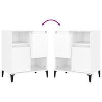 Credenze 3pz Bianco Lucido 60x35x70 cm in Legno Multistrato 3185745