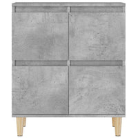 Credenze 2pz Grigio Cemento 60x35x70 cm in Legno Multistrato 3185755