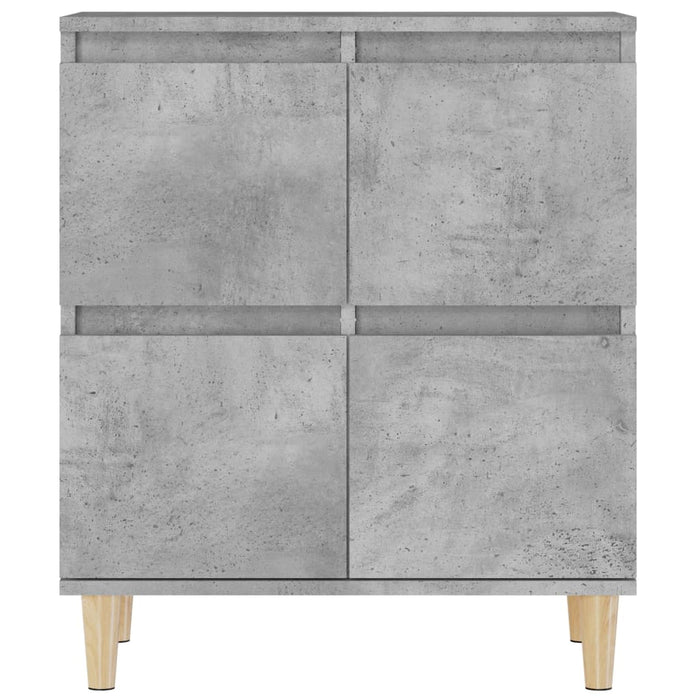 Credenze 2pz Grigio Cemento 60x35x70 cm in Legno Multistrato 3185755