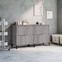 Credenze 2pz Grigio Sonoma 60x35x70 cm in Legno Multistrato 3185765