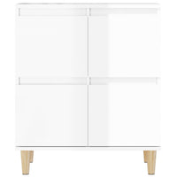 Credenze 3pz Bianco Lucido 60x35x70 cm in Legno Multistrato 3185769