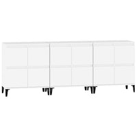 Credenze 3pz Bianche 60x35x70 cm in Legno Multistrato 3185775