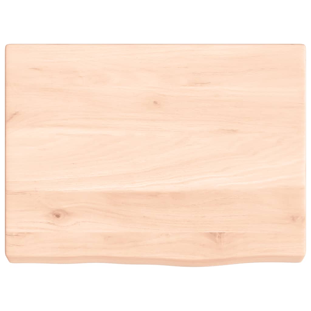 Piano Bagno 40x30x(2-4) cm in Legno Massello Non Trattato 3155994