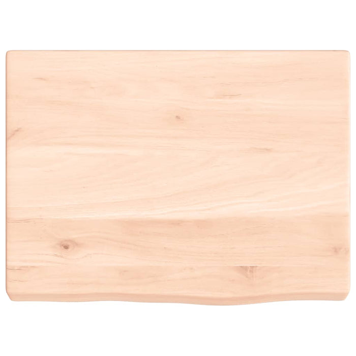 Piano Bagno 40x30x(2-4) cm in Legno Massello Non Trattato 3155994