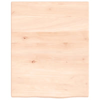 Piano Bagno 40x50x2 cm in Legno Massello Non Trattato 3155999