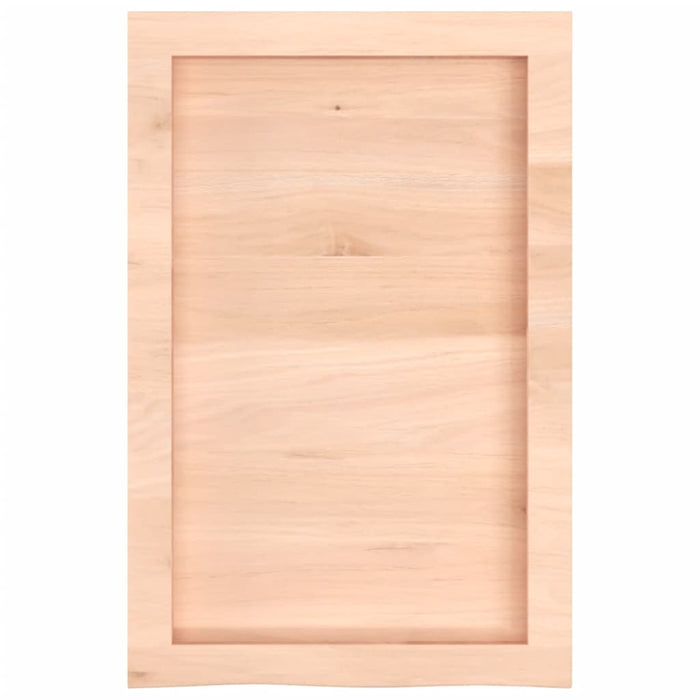 Piano Bagno 40x60x(2-4) cm in Legno Massello Non Trattato 3156003
