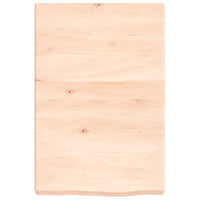 Piano Bagno 40x60x(2-6) cm in Legno Massello Non Trattato 3156004