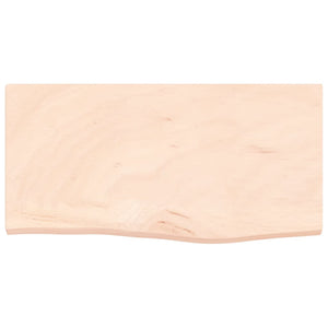 Piano Bagno 60x30x2 cm in Legno Massello Non Trattato 3156005
