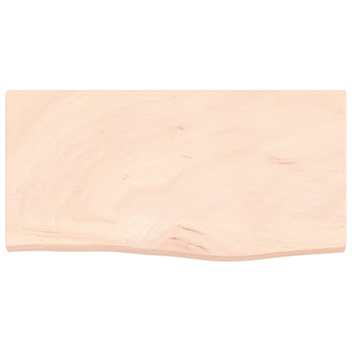 Piano Bagno 60x30x2 cm in Legno Massello Non Trattato 3156005