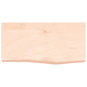Piano Bagno 60x30x(2-6) cm in Legno Massello Non Trattato 3156007