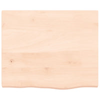 Piano Bagno 60x50x(2-4) cm in Legno Massello Non Trattato 3156012