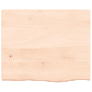 Piano Bagno 60x50x(2-4) cm in Legno Massello Non Trattato 3156012