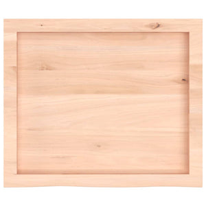 Piano Bagno 60x50x(2-4) cm in Legno Massello Non Trattato 3156012