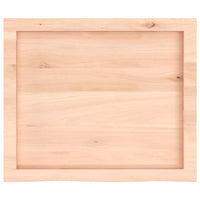 Piano Bagno 60x50x(2-6) cm in Legno Massello Non Trattato 3156013