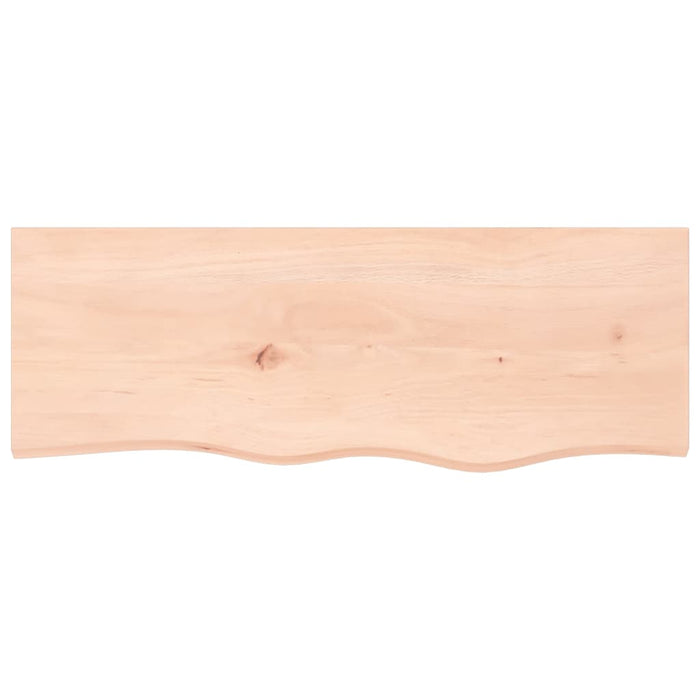 Piano Bagno 80x30x2 cm in Legno Massello Non Trattato 3156017