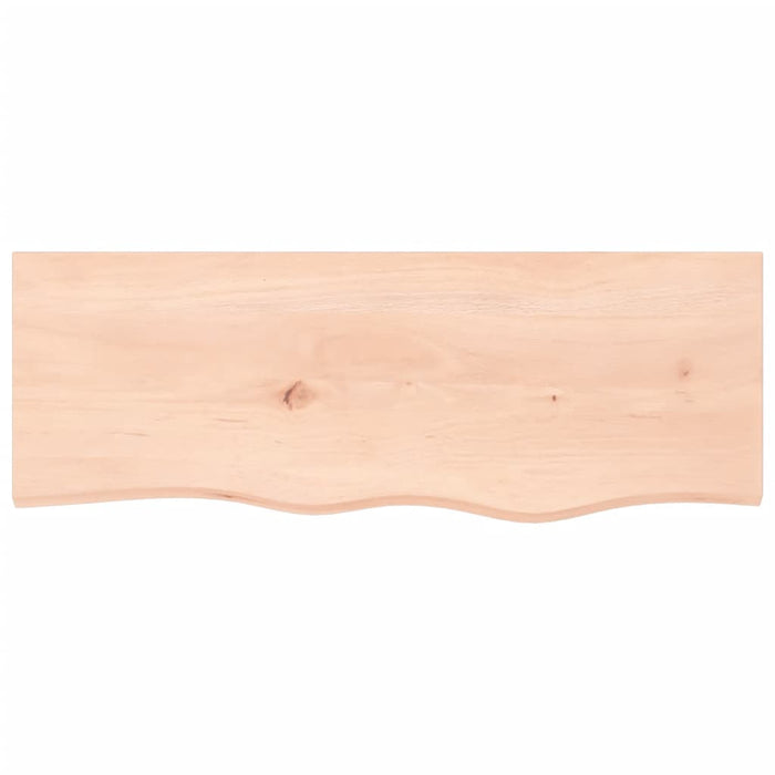 Piano Bagno 80x30x(2-4) cm in Legno Massello Non Trattato 3156018