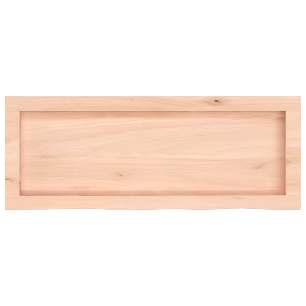 Piano Bagno 80x30x(2-6) cm in Legno Massello Non Trattato 3156019