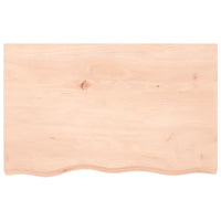 Piano Bagno 80x50x(2-6) cm in Legno Massello Non Trattatocod mxl 74449