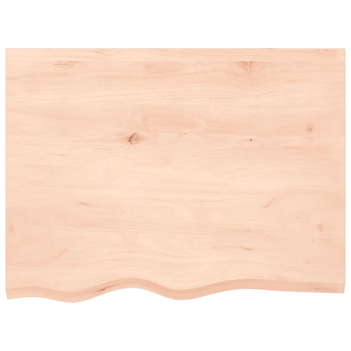 Piano Bagno 80x60x(2-4) cm in Legno Massello Non Trattatocod mxl 74450