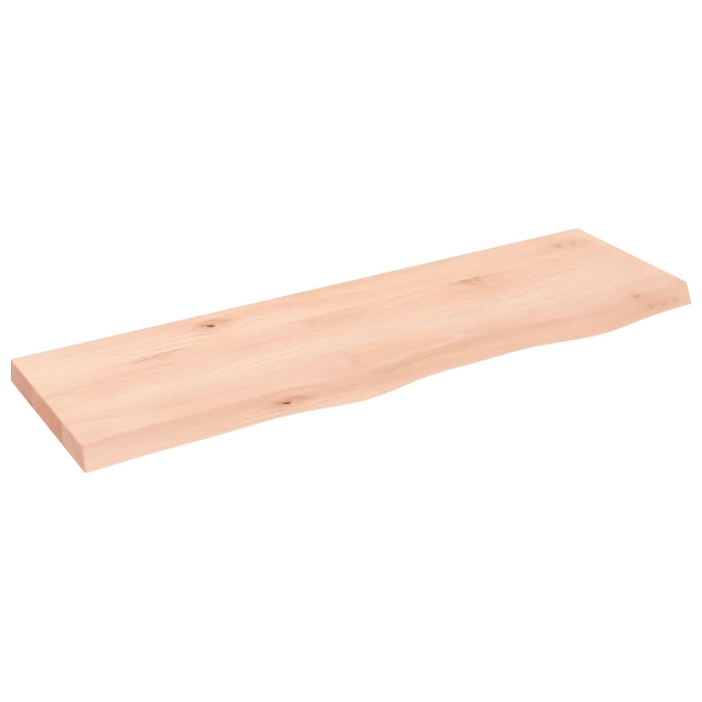 Piano Bagno 100x30x(2-4) cm in Legno Massello Non Trattato 3156030