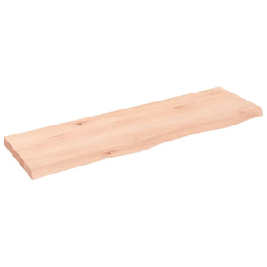 Piano Bagno 100x30x(2-4) cm in Legno Massello Non Trattato 3156030
