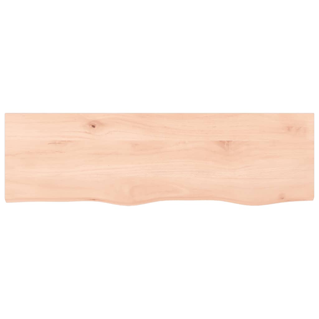 Piano Bagno 100x30x(2-4) cm in Legno Massello Non Trattatocod mxl 95881