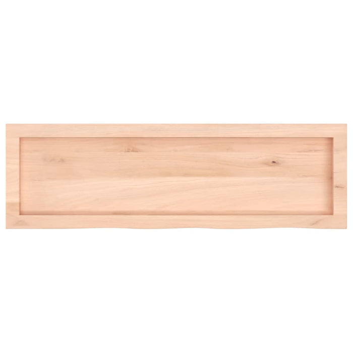 Piano Bagno 100x30x(2-4) cm in Legno Massello Non Trattato 3156030