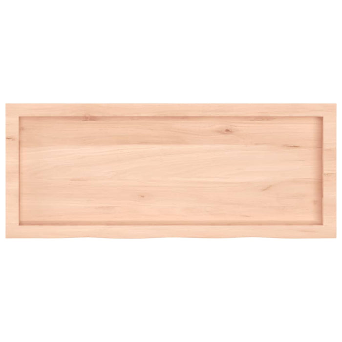 Piano Bagno 100x40x(2-6) cm in Legno Massello Non Trattato