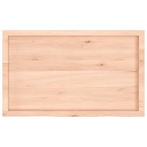 Piano Bagno 100x60x(2-4) cm in Legno Massello Non Trattato 3156039