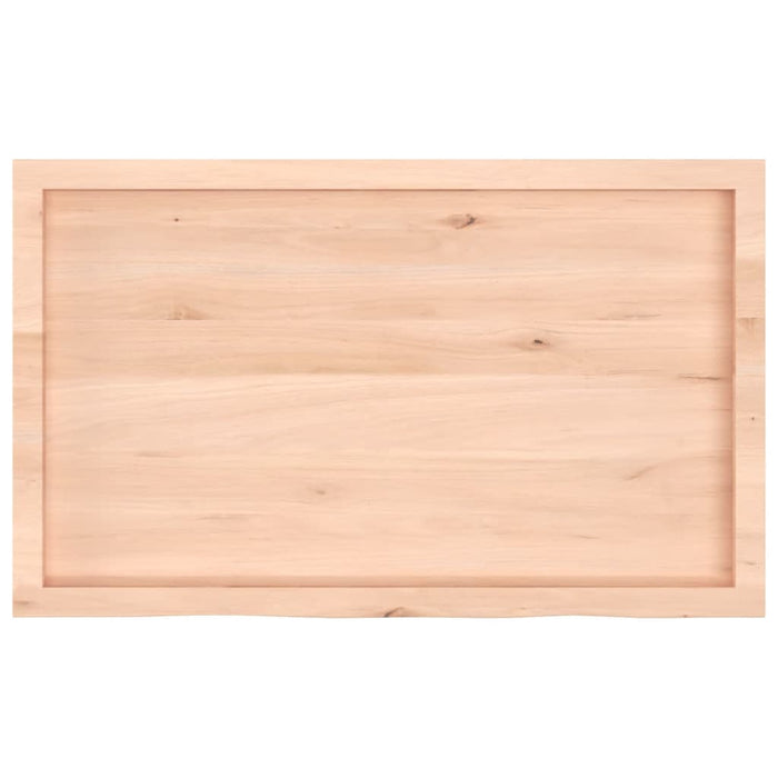 Piano Bagno 100x60x(2-6) cm in Legno Massello Non Trattato 3156040