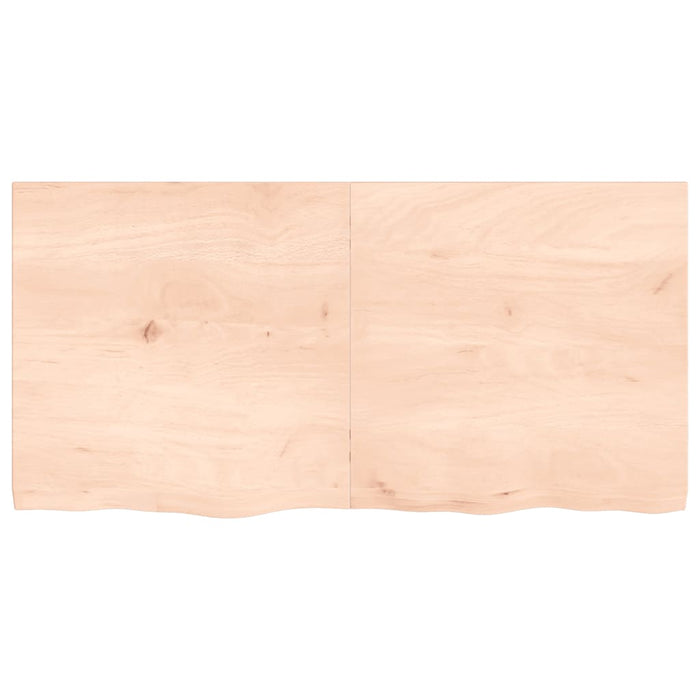 Piano Bagno 120x60x(2-4) cm in Legno Massello Non Trattato 3156047