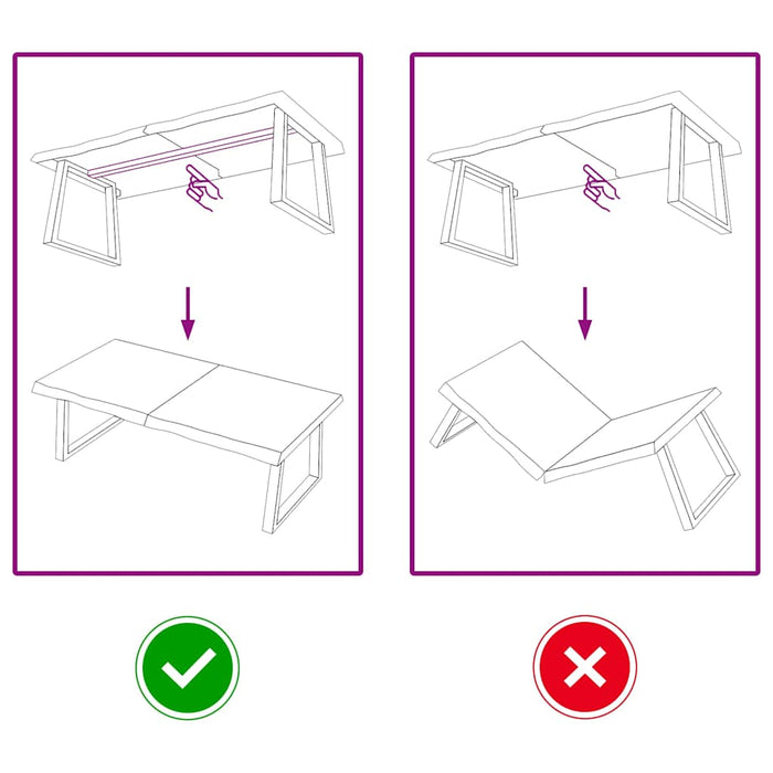 Piano Bagno 120x60x(2-6) cm in Legno Massello Non Trattato 3156048
