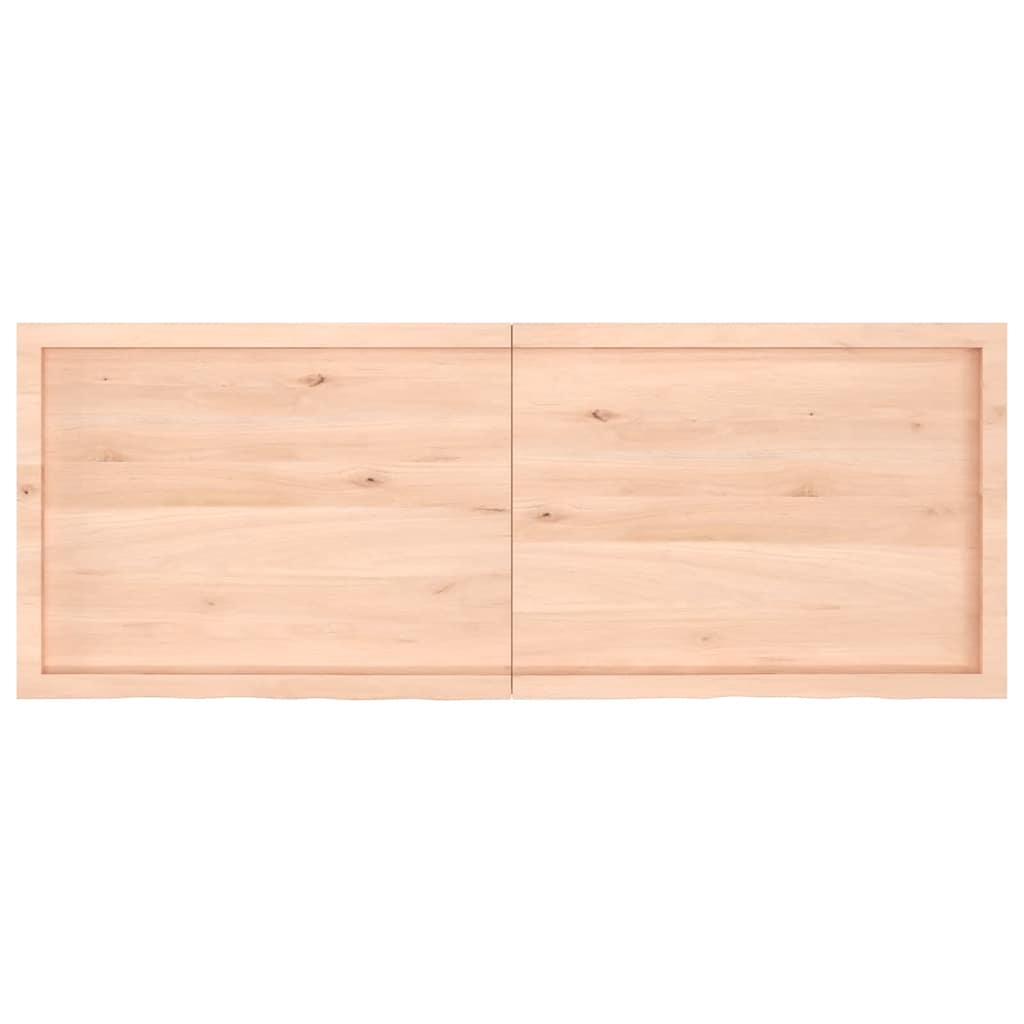 Piano Bagno 160x60x(2-6) cm in Legno Massello Non Trattato 3156064