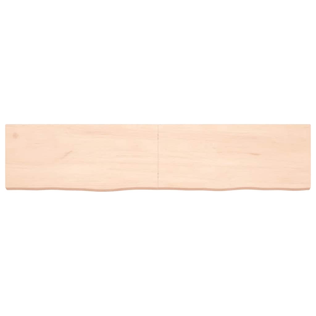 Piano Bagno 180x40x(2-6) cm in Legno Massello Non Trattato 3156068