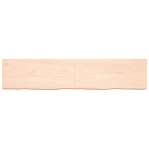 Piano Bagno 180x40x(2-6) cm in Legno Massello Non Trattato 3156068