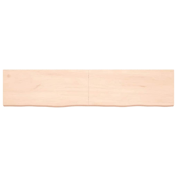 Piano Bagno 180x40x(2-6) cm in Legno Massello Non Trattato 3156068
