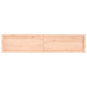 Piano Bagno 180x40x(2-6) cm in Legno Massello Non Trattato 3156068
