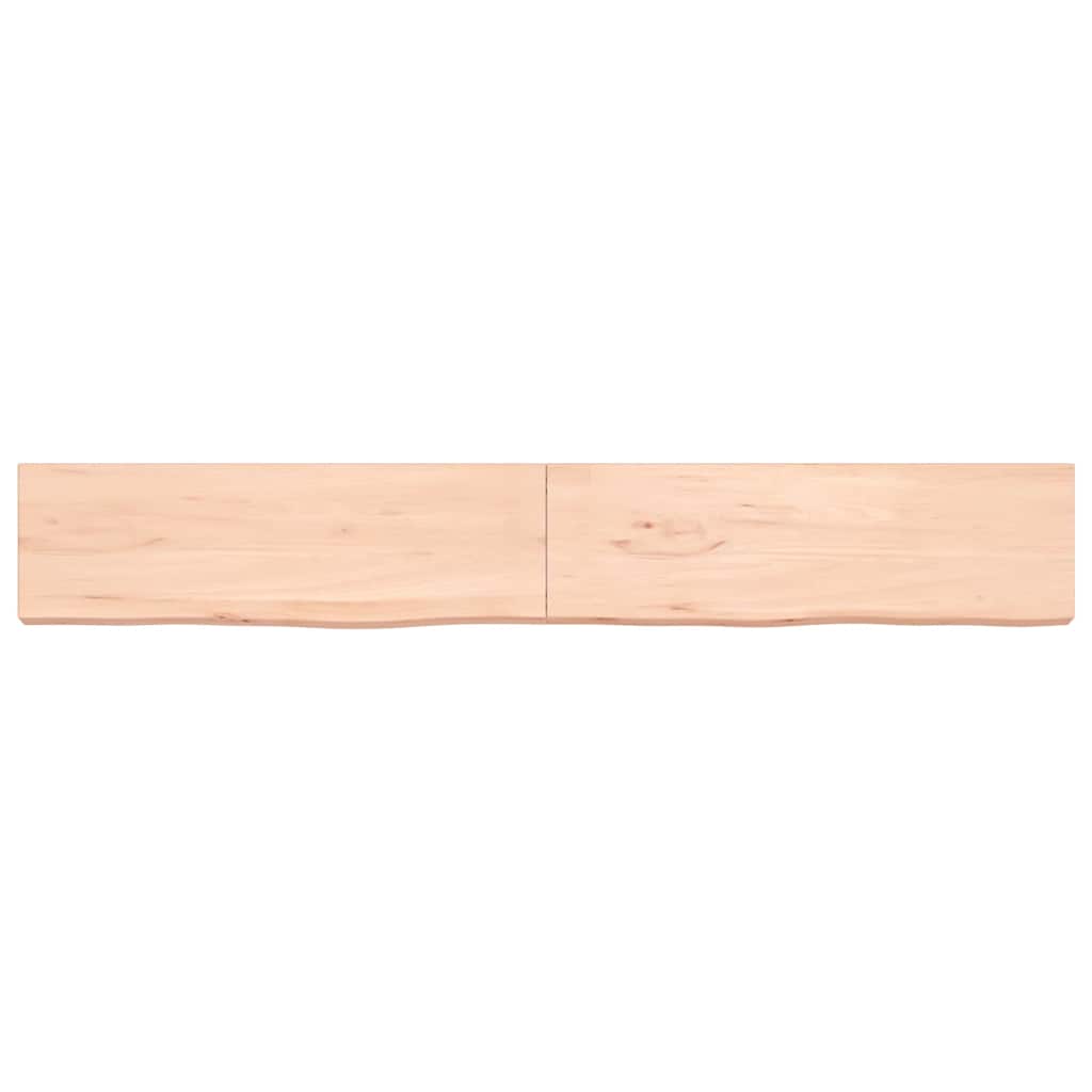 Piano Bagno 200x30x(2-6) cm in Legno Massello Non Trattato 3156074